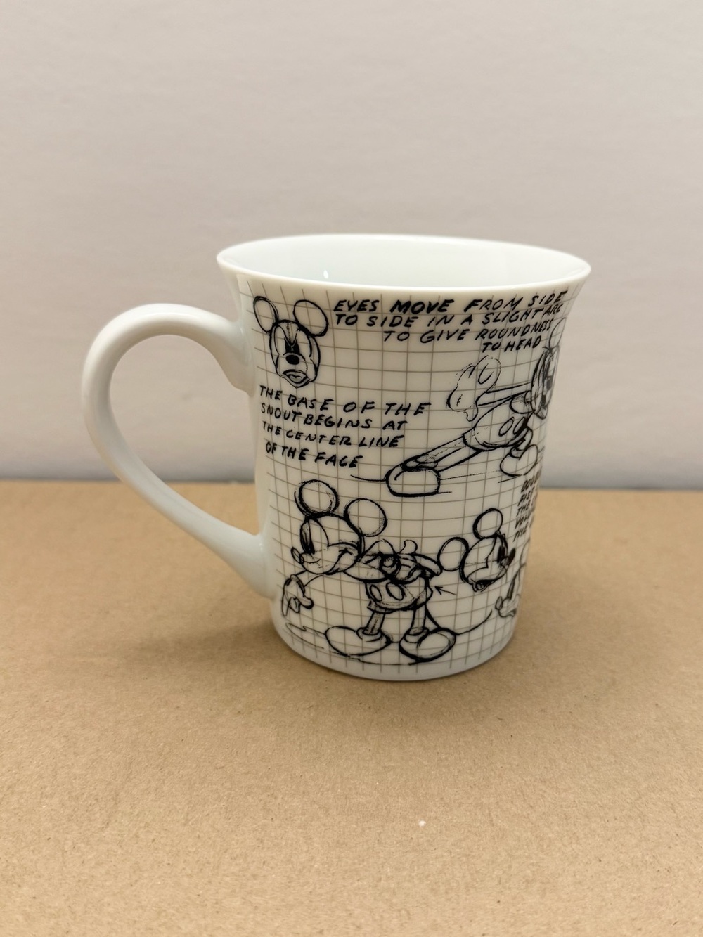 Disney Mickey Mouse Sketchbook Mug Animation Sketch Art Collectible - Picture 3 of 8